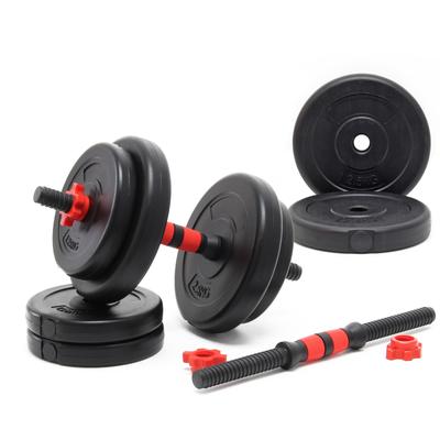 TEMU Luxtri Dumbbell Set 15 Kg With 8 Cement Dumbbell Discs, 2 Dumbbell Bars With Star Lock Dumbbell Set For With Different Weights Image