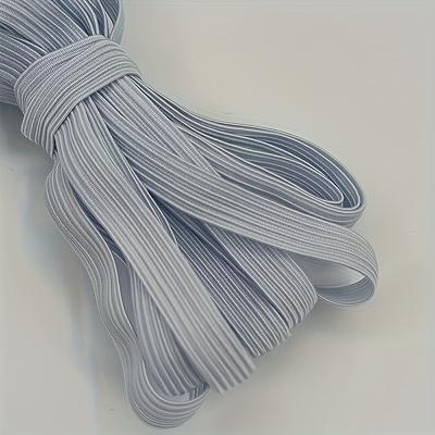 TEMU Of High Quality White And Black Elastic Bands - Sizes 3-10mm, Polyester Elastic Tape For Diy Sewing, Crafts, Hair Accessories And Wedding Attire, Sewing Supplies Accessories Image
