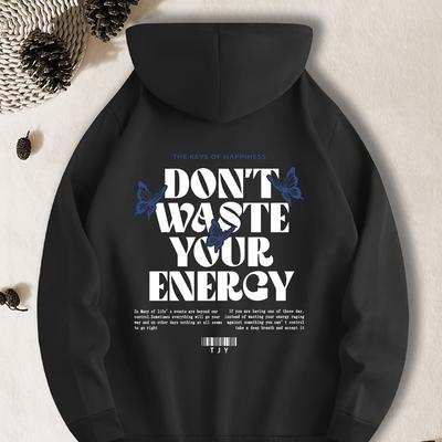 TEMU Of Don't Waste Hooded Sweatshirt Foe Men Image