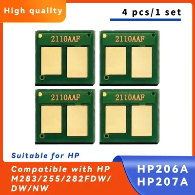 206/207A chip For HP Toner Cartridge chip M282nw M283fdn M283fdw M283cdw M255dw M255nw W2210/W2110A Toner chip Compatible for HP