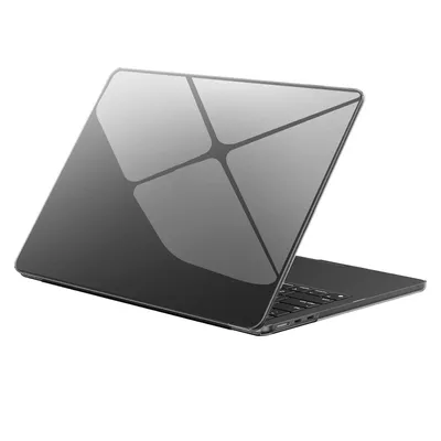 EooCoo Crystal Midnight/Black/Clear Case Compatible With Macbook Air 15 Inch M4 2025 2024 2023 Release A3241 M3 A3114 M2 A2941