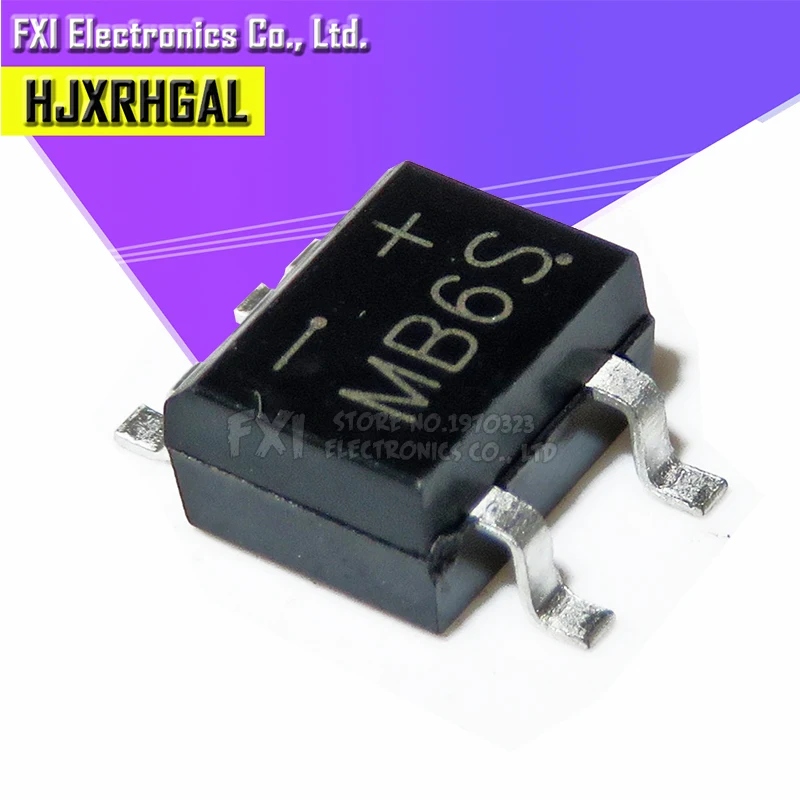 0,5 pcs mb6s sop4 sop smd 2.5a/600v neues original Image