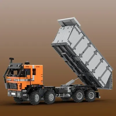 Baustein MOC- 138770 Robustes Muldenkipper, Muldenkipper, Baumodell, 1751 Stück, Image