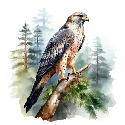 Pretty Falcon Aquarell-Aufkleber, wasserfester Wandaufkleber für Zuhause, verwendet für Wand, Image