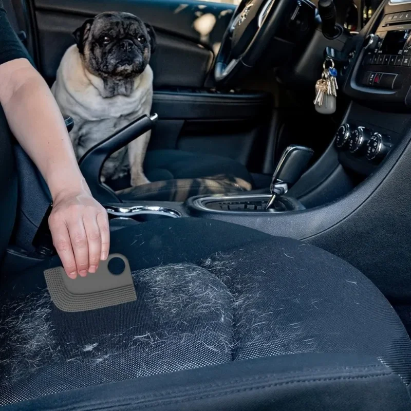1pc Auto Innen Haar Reinigung Pinsel Auto Reinigung Schaber Werkzeug Haar Entfernung Pinsel Schaber Image