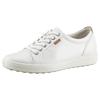 Sneaker ECCO "SOFT 7 W", Damen, Gr. 35, beige (creme), Leder, sportlich, Schuhe, mit Label, Freizeitschuh, Halbschuh, Schnürschuh, schmale Form