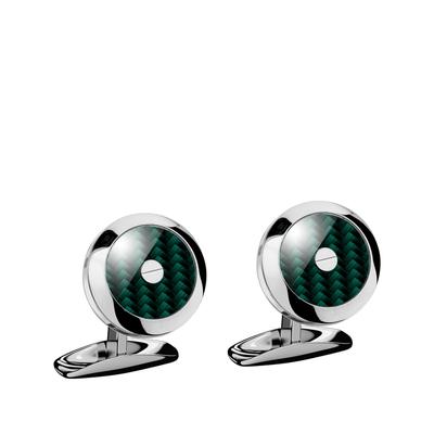 Chopard Stainless Steel And Carbon Fibre Classic Racing Cufflinks