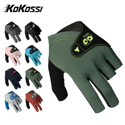 KoKossi Billiards Gloves 3 Finger Snooker Professional Breathable Wear-Resistant Comfortable Anti