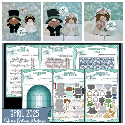 Gnome Wedding Day Metal Cutting Dies for DIY Scrapbooking Diary Album Paper Cards Decorative Craft