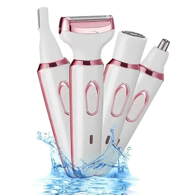 Women Electric Shavers Razors on Leg Armpit, Epilator Nose Hair Remover Facial Body Bikini Eyebrow