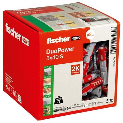 fischer Dübel mit Schrauben »DuoPower 8x40 S 2K« 50 Stück Image