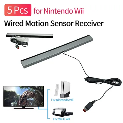 5Pcs Wired Motion Sensor Receiver with Extension Cord Wired Infrared Ray Sensor Bar USB Wired Motion