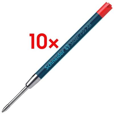 Schneider 10x Kugelschreibermine »Slider 755 XB« rot Image