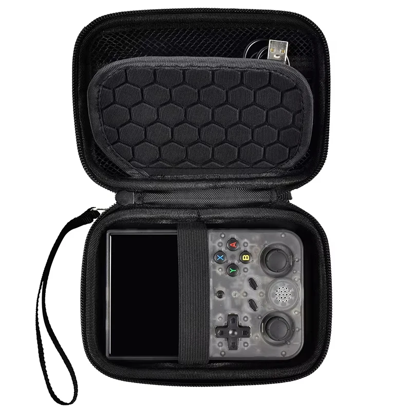 Pour R36S/R35 Plus sac de rangement pour Console de jeu EVA dur Portable protéger accessoires de jeu étui de transport pour Console de jeu mallette de rangement