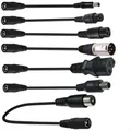Spina convertitore adattatore CC 5,5 mm * 2,1 mm femmina a XLR 3 pin 5,5 * 2,5 mm 8,0x1,6 mm connettore adattatore