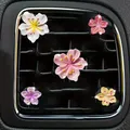 5 pezzi di clip per profumo per auto, decorazioni per prese d'aria per fiori, condizionatore d'aria per auto, accessori per la decorazione di interni personalizzati