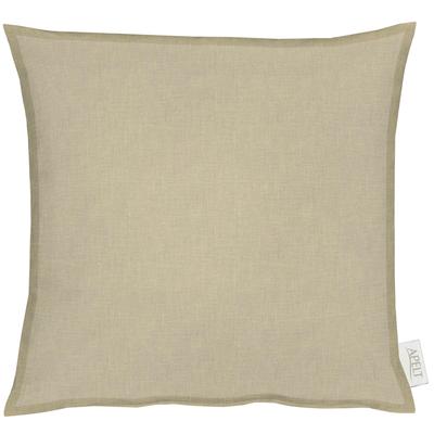 Dekokissen APELT "ALASKA" Gr. 1, beige (sand, unifarben), B:39cm L:39cm, Baumwolle, Polyester, Dekokissen_Sitzkissen_Kissenhüllen, Uni, Kissenhülle mit Füllung, 1 Stück Image