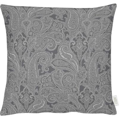 Dekokissen APELT "3313" Gr. 2, schwarz (schwarz, paisleymuster), B:48cm L:48cm, Polyester, Dekokissen_Sitzkissen_Kissenhüllen, Kissenhülle mit Füllung, 1 Stück Image