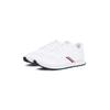 Sneaker TOMMY HILFIGER "NEW RUNNER EVA CORPO KNIT", Herren, Gr. 41, weiß, Textil, Nylon, sportlich, Schuhe, Freizeitschuh, Halbschuh, Schnürschuh mit Streifen in Tommy Farben