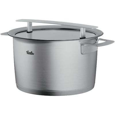 Kochtopf FISSLER "Phi Collection", silber (silberfarben), B:27,5cm H:19cm L:35cm Ø:24cm, Töpfe, cookstar Allherdboden; Edelstahl 18/10; Made in Germany Image