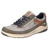 Sneaker MUSTANG SHOES, Herren, Gr. 40, grau (grau, braun), Lederimitat, kontrastfarbene Details, casual, Schuhe, Schnürschuh, Freizeitschuh mit Perforation