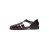 Sandale HENRY STEVENS "Wallace FSI", Herren, Gr. 42, rot (bordeaux), Leder, casual, Schuhe