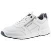 Keilsneaker MARCO TOZZI, Herren, Gr. 44, weiß, Lederimitat, Textil, kontrastfarbene Details, sportlich, Schuhe, Freizeitschuh, Halbschuh, Schnürschuh mit praktischem Reißverschluss