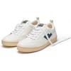 Sneaker FLAMINGOS LIFE "ROLAND V.10", Gr. 40, weiß (weiß indigo ivory), Synthetik, Textil, sportlich, Schuhe, veganer Sneaker, Obermaterial aus 70% Maisresten