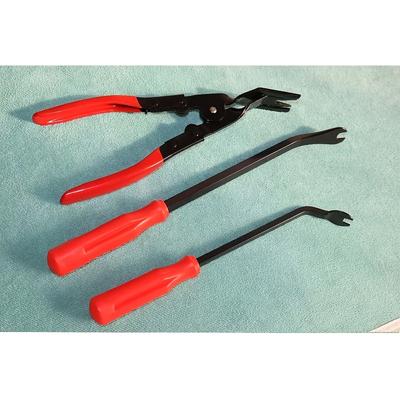 TEMU 3pcs Car Clip Remover Tool, Clip Pliers Set Fastener Removal Tool, Auto Trim Removal Tool Kit Pry Tool Set Car Door Panel Dashboard Repair Kit Image