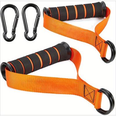 TEMU Handles For Cable Machines, Exercise Grips For Resistance Bands, Gym Equipment Cable Handles, Attachments Ideal For Home Gym Pulley Training. Image