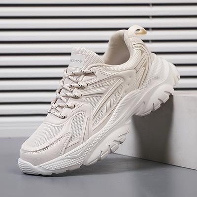 TEMU Youth Girls Casual Sports Shoes Low Top Thick Sole Dad Shoes Casual Versatile Sports Trendy Shoes Suitable For Travel, Hiking, Running, Training, Daily Street Wear Image