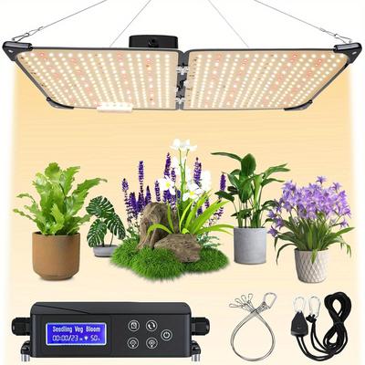 TEMU Dasyusuo. Led , 120 W Plant Lamp, Led, Full , Dimmable, Led Grow Light, Growth Lamp For Indoor Plants, Vegetables, Flowers, Suits, 120x120 Cm Grow Image