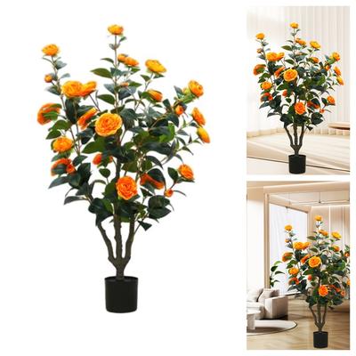 TEMU 3.28ft Tree With 28 - Greenery In Planter For Indoor/outdoor Decor, Home, Office, And Image
