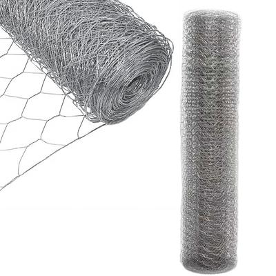 TEMU Galvanized Hardware Cloth Metal Wire Mesh Roll - 1/2 Inch Mesh, 27x27cm/1.06x1.06in - 6-corner Fence Galvanized Hexagonal Mesh -resistant Fencing For Chicken Coops, Rabbit Cages, Garden Fence Image