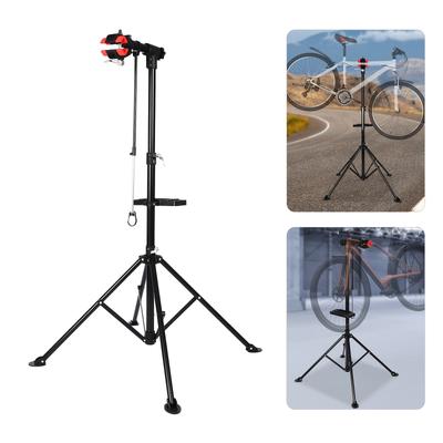 TEMU 360° Professional Bike Repair Stand, Suitable For Bicycles Up To 50 Kg, Adjustable Height Metal Bike Stand, Bike Repair Stand With Tool Tray For Mountain Bikes And E-bikes. Image