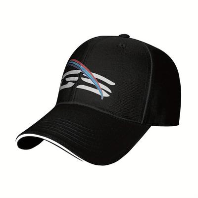 TEMU 1pc Gs Baseball Caps Sandwich Baseball Cap, Adjustable Baseball Cap For Men And Women, Polyester Material, Hand Washable, Fits All, Outdoor Sports, Travel, Holiday Gift Image