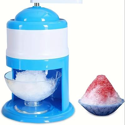 TEMU Manual Ice Crusher, Hand-cranked Fruit Slush Machine, Polished , Durable Plastic Material, No Charging Or Batteries Required, Hand Wash Only Image