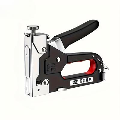 TEMU Sturdy 4-in-1 Multifunctional Device: A Carbon Steel Semi-automatic , Ideal For Home Improvement, Camping, And Industrial Applications - No Batteries Required And As Three-piece Kit. Image