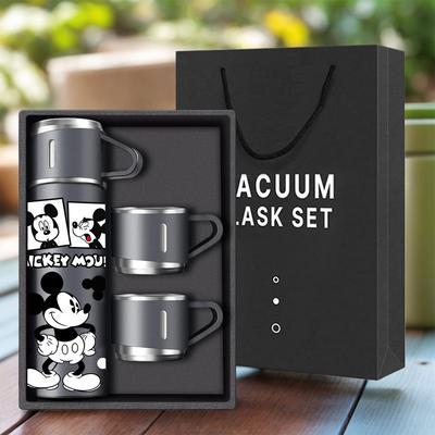TEMU 1pc Mouse 500ml Stainless Steel Insulated Travel Mug With Lid - Vacuum Insulated For Drinks, Portable, Outdoor Use, 304 Stainless Steel, Outdoor Hydration| Design| Drinkware Image