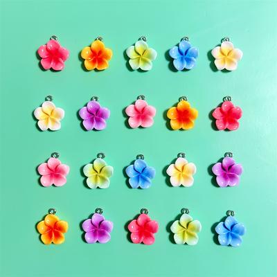 TEMU 20pcs Flower Charms - Vibrant Resin Pendants For Jewelry Making, Keychains, And Accessories - Mixed Colors, Durable & Lightweight, Diy Crafts And Gifts, Charms For Jewelry Making Image