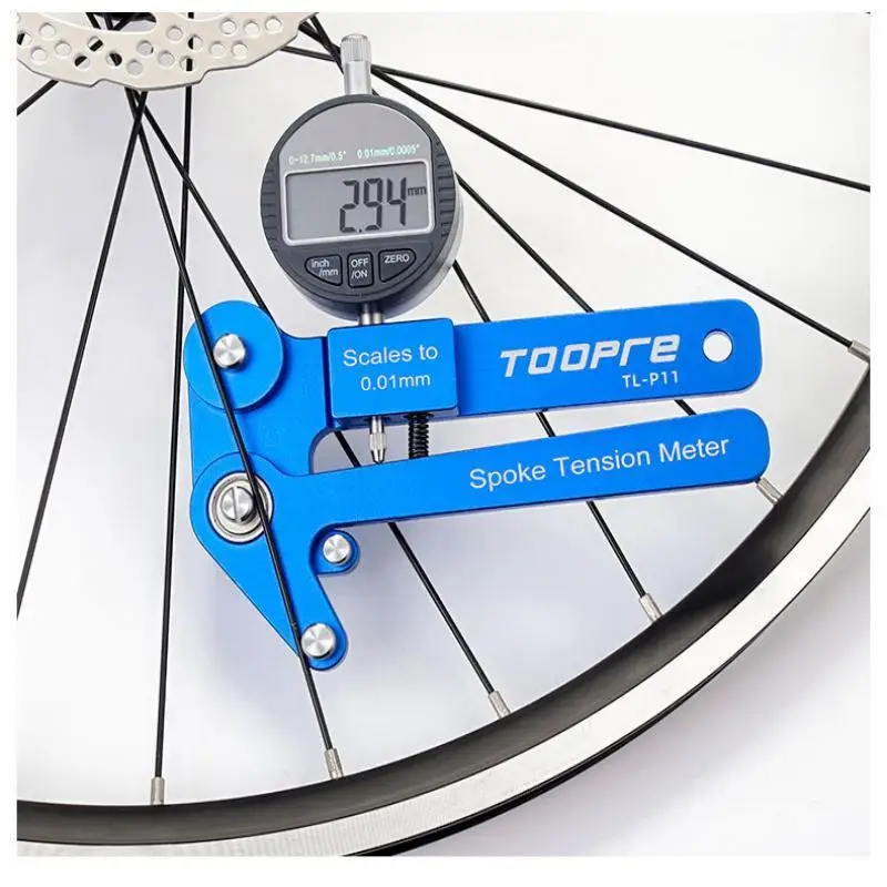 TOOPRE Fahrrad Speichen Tensiometer Digital Display Felgenkorrektur Werkzeug Mechanische Radsatz Felge Einstellung Messgerät Image
