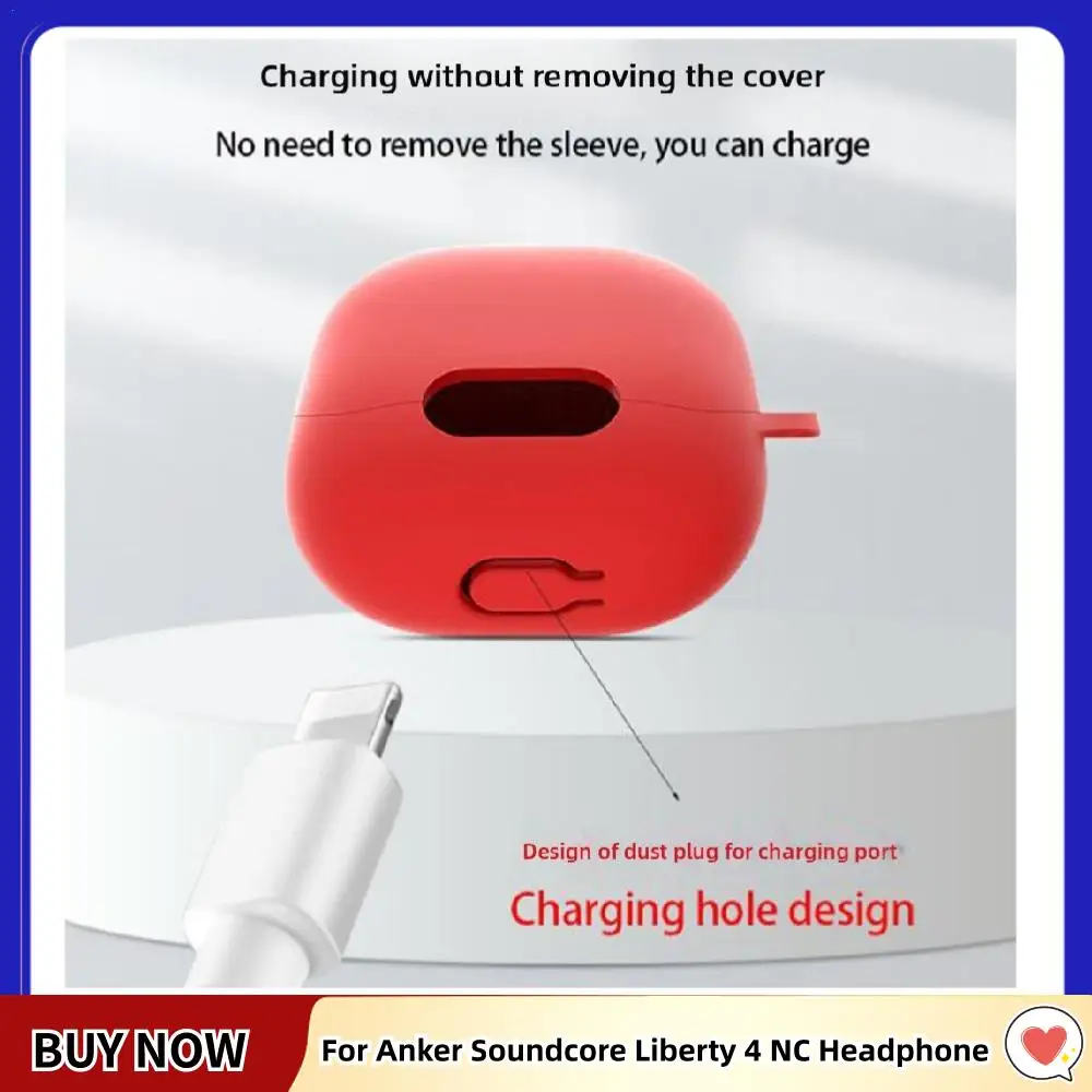 Schützende Tragetasche, stoßfest, passend für Anker Soundcore Liberty 4, NC-Kopfhörer, staubdicht, waschbar Image