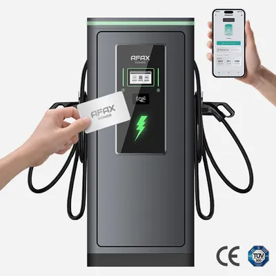 AFAX Bodenmontiertes neues DC-Ladegerät für Elektrofahrzeuge, 60 kW, IP54 CCS GB/T, NACS DC, Image