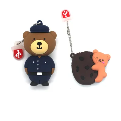 Nette Bär Usb Flash Drive Cartoon Pen Drive Memory Stick U Disk Usb Stick 64GB 32GB 16GB 8GB 4GB Image