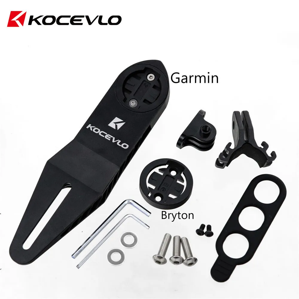 Kocevlo 3d gedruckte Aluminium halterung Fahrrad GPS Gopro Computer halter Straße Lenker Stoppuhr Tacho halterung Image