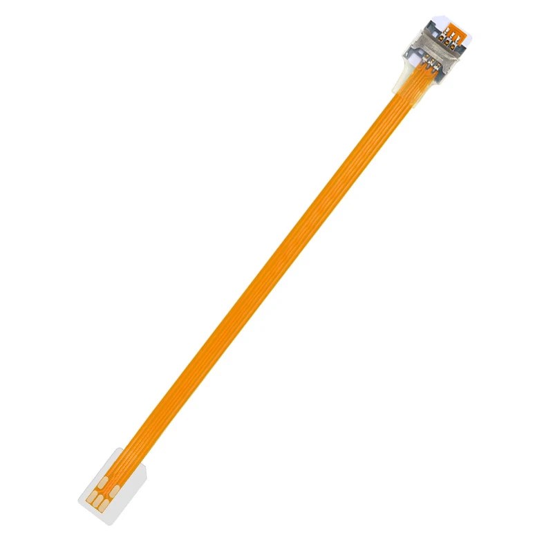 Sim-Signal-Verlängerungskabel, alte Handy-Aktivierung, Speicherkarte, nach vorne gerichtete flache Kabelverlängerung, positives Verlängerungskabel für Telefone Image