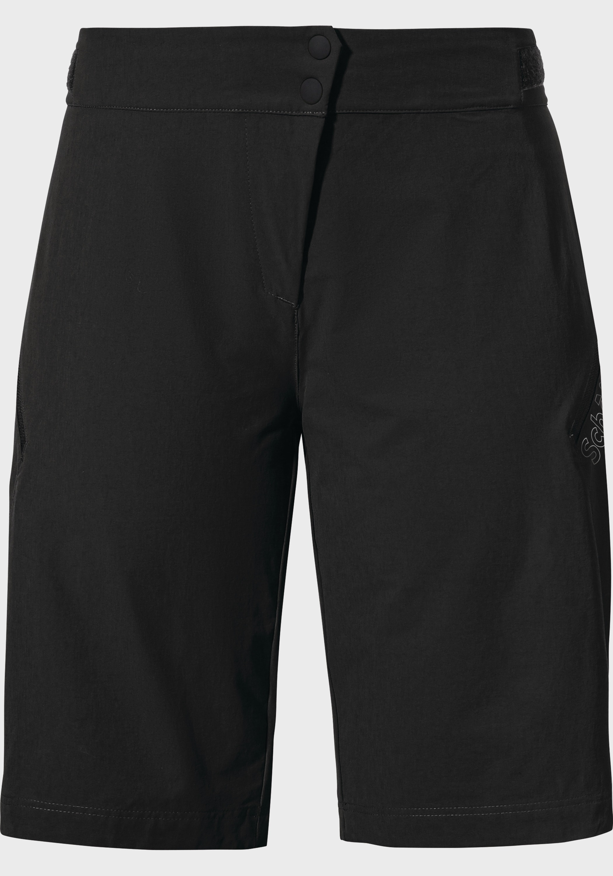 Shorts SCHÖFFEL "Bike Shorts Style Puula WMS", Gr. 42, Normalgrößen, schwarz (9990, schwarz), Oberstoff: 95% Nylon, 5% Elasthan, Sportlich, Hosen Image