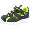 Sandale KANGAROOS "KI-Rock Lite EV", Gr. 21, blau (blau, lime), Synthetik, Textil, sportlich, Schuhe