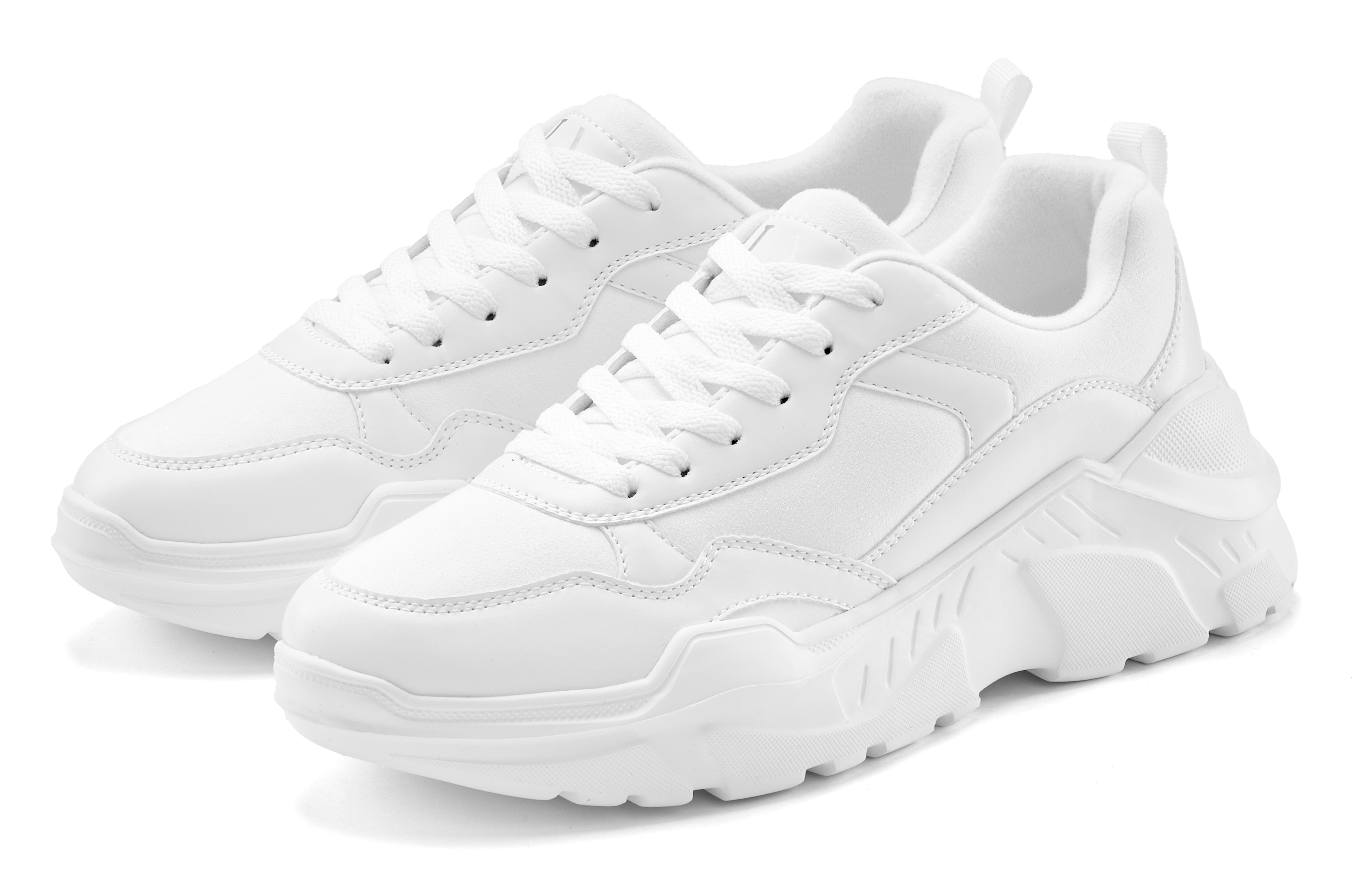 Sneaker LASCANA, Damen, Gr. 41, weiß, Obermaterial: 50% Lederimitat, 50% Textilmaterial. Futter: 100% Textilmaterial. Decksohle: 100% Textilmaterial. Laufsohle: 100% Synthetik, unifarben, Schuhe Modernsneaker Sneaker low, Halbschuh, Sportschuh,...