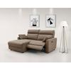 Ecksofa INOSIGN "JENNA, L-Form, 209cm, manuelle u. elektrische Funktion, mit USB A/C", grau (taupe), B:209cm H:100,5cm T:163cm, Webstoff 100% Polyester, Sofas